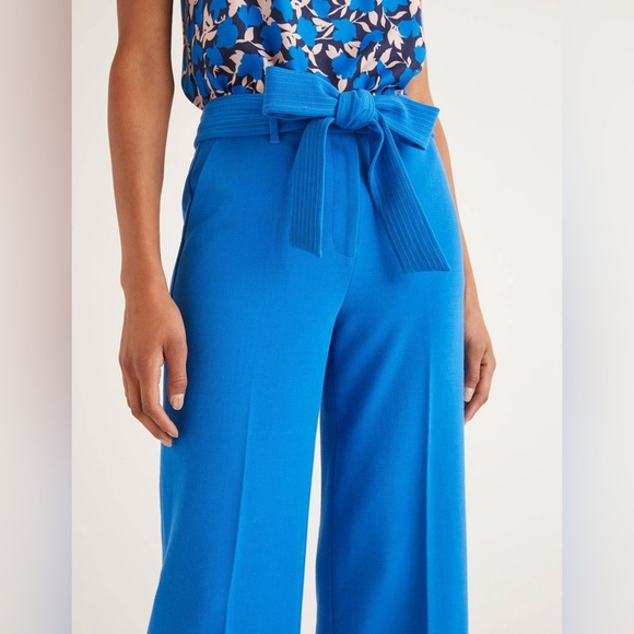 Boden Hampstead Wide Leg Pants - Bold Blue size 4P new - Picture 5 of 16